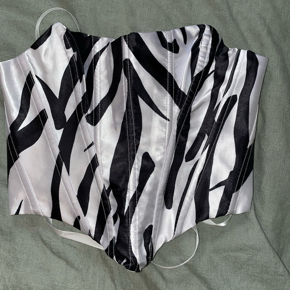 Shein zebra corset
